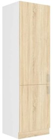 Potravinová skriňa SABRYA - šírka 60 cm, dub sonoma / biela