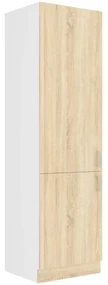Potravinová skriňa SABRYA - šírka 60 cm, dub sonoma / biela