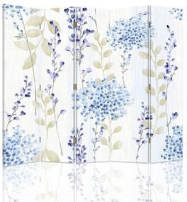 Ozdobný paraván Polní květiny - 180x170 cm, päťdielny, klasický paraván