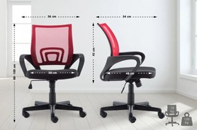 Kancelárska stolička DS37499 - Červená