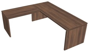 Ergonomický stôl Verno 220 x 200 cm, ľavý, orech