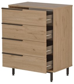 Komoda Onaferra 17 (orech + čierna). Vlastná spoľahlivá doprava až k Vám domov. 1106440