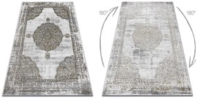 Koberec LIRA E1468 Rozeta, glamour, sivo - zlatý