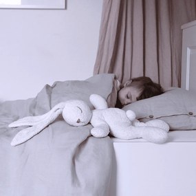 Ľanové obliečky pre dospelých svetlo šedá 140x200 cm