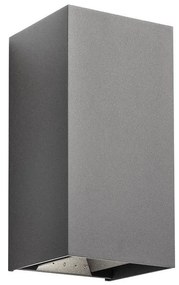 Redo90553-LED Vonkajšie nástenné svietidlo VARY 2xLED/10W/230V 3000K IP54 antracit