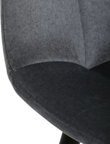 Barová stolička zamatová, sivá AUB-X7015 GREY2
