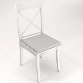 Biante Štvorcový podsedák BKR-501 Svetlo sivý - 38x38x3 cm