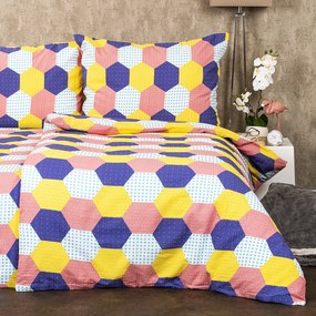 4Home Krepové obliečky Patchwork pastel