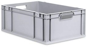 Sada 4 kusov - Eurobox Next Gen 2.0 - Stohovateľná nádoba s otvorenými rukoväťami - 600 x 400 x 220 mm