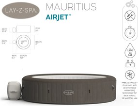 Vírivka Bestway 60067 Lay-Z-Spa Mauritius Jacuzzi