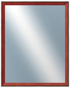 DANTIK - Zrkadlo v rámu, rozmer s rámom 40x50 cm z lišty Inclinata colori červená (3136)