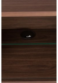 Hnedá komoda s posuvnými dvierkami Zuiver Barbier