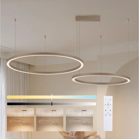 Brilagi - stmievateľný LED závesný luster PORTOFINO LED/98W/230V béžový + DO