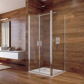 Mereo Lima, sprchovací kút 1200x1200 cm, štvorec, chróm ALU, dvere lietacie, sklo Point, MER-CK86552K