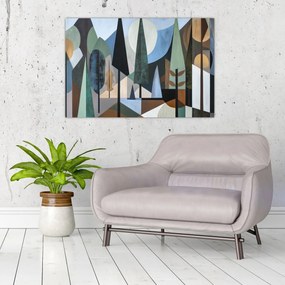 Obraz - Prírodná geometrická abstrakcia II. (90x60 cm)