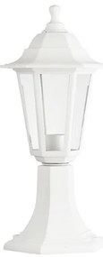 ACA Lighting Vonkajší lampáš PLGQ3W max. 40W/E27/IP44, biela