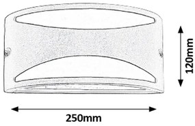 RABALUX Vonkajšie nástenné osvetlenie MANHATTAN, 1xE27, 60W, čierne, IP54
