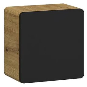Závesná skrinka Bronx 35 cube dub artisan-čierna matná