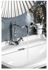 Stojančeková umývadlová batéria v lesklej striebornej farbe Antea – Sapho