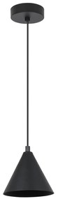 Závesné svietidlo Soho, 1x čierne kovové tienidlo, (fi 14cm)