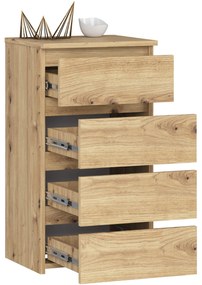 Komoda Cipriano II (dub artisan). Akcia -18%. Vlastná spoľahlivá doprava až k Vám domov. 1128604