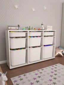 Organizér na hračky Dremonka 1 (biela). Akcia -16%. Vlastná spoľahlivá doprava až k Vám domov. 1124243