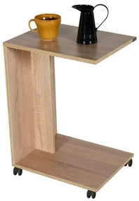 Adore Furniture Odkladací stolík 65x35 cm hnedá AD0140