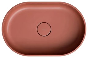 OMNIRES OVOUNTE - Umyvadlo OVO 55x36 cm dolomit/matná terakota