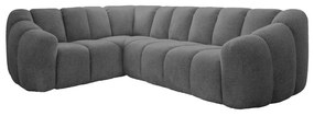 Sivá rohová pohovka (ľavý roh/do L) Shell – Miuform