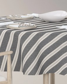 Obrus okrúhly farba produktu čierna látka zapletaná, vzorované