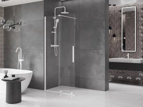 Mexen Velar, posuvné dvere typu Walk-in 70x200 cm, 8mm číre sklo, biela, 871-070-000-03-20