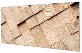 Obraz na skle zloženie zrna dreva 140x70 cm