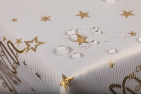 Dekorstudio Luxusný Vianočný obrus so stromčekmi - zlatý SW7 Rozmer obrusu (šírka x dĺžka): 140x280cm