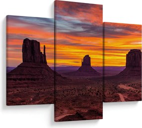 Obraz - Monument Valley v Arizone (90x60 cm)