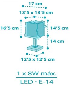 Dalber 63351N - LED Detská lampička ROCKET 1xG4/4W/230V pestrofarebná