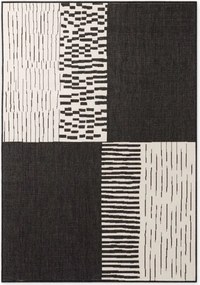 Koberec HARINGEY krémový / čierny