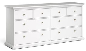 Biela nízka komoda 183x87 cm Paris – Tvilum