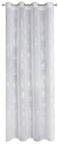 ZÁCLONA NA KRÚŽKOCH CAPRI 140X250 CM VZOROVANÁ