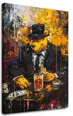 Obraz Mafia Boss Bear | Akrylové detaily