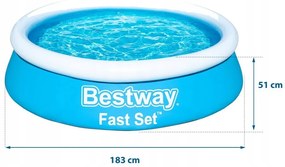 Bestway Bestway záhradný bazén 183cm x 51cm 57392