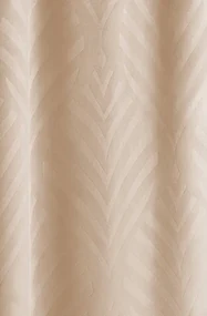 Zatemňujúcí záves v krémovej farbe s krásnym motívom listov 140 x 250 cm