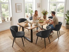 Jedálenská stolička KROSBY antracitová