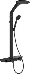 Mexen Bolt, sprchová sada s ručnou a dažďovou hlavicou, čierna, 78108-70
