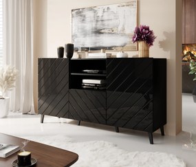 Cama Komoda Abeto - čierna
