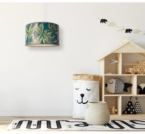 Duolla - Luster na lanku GOLD LEAVES 1xE27/15W/230V pr. 35 cm