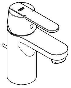 GROHE 32883000 - Umývadlová batéria GET, veľkosť S, lesklý chróm