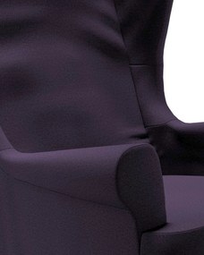 Poťah na kreslo Strandmon farba produktu fialová látka zapletaná