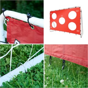 KIK Detská futbalová bránka 2v1 s podložkou na presnosť, 213 x 152 x 76 cm