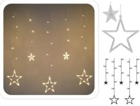 Bestent Svetelná reťaz 138LED 3m teplá biela Stars