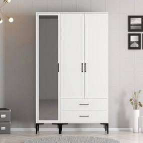Šatníková skriňa Kiara RT (biela). Akcia -19%. Vlastná spoľahlivá doprava až k Vám domov. 1088485